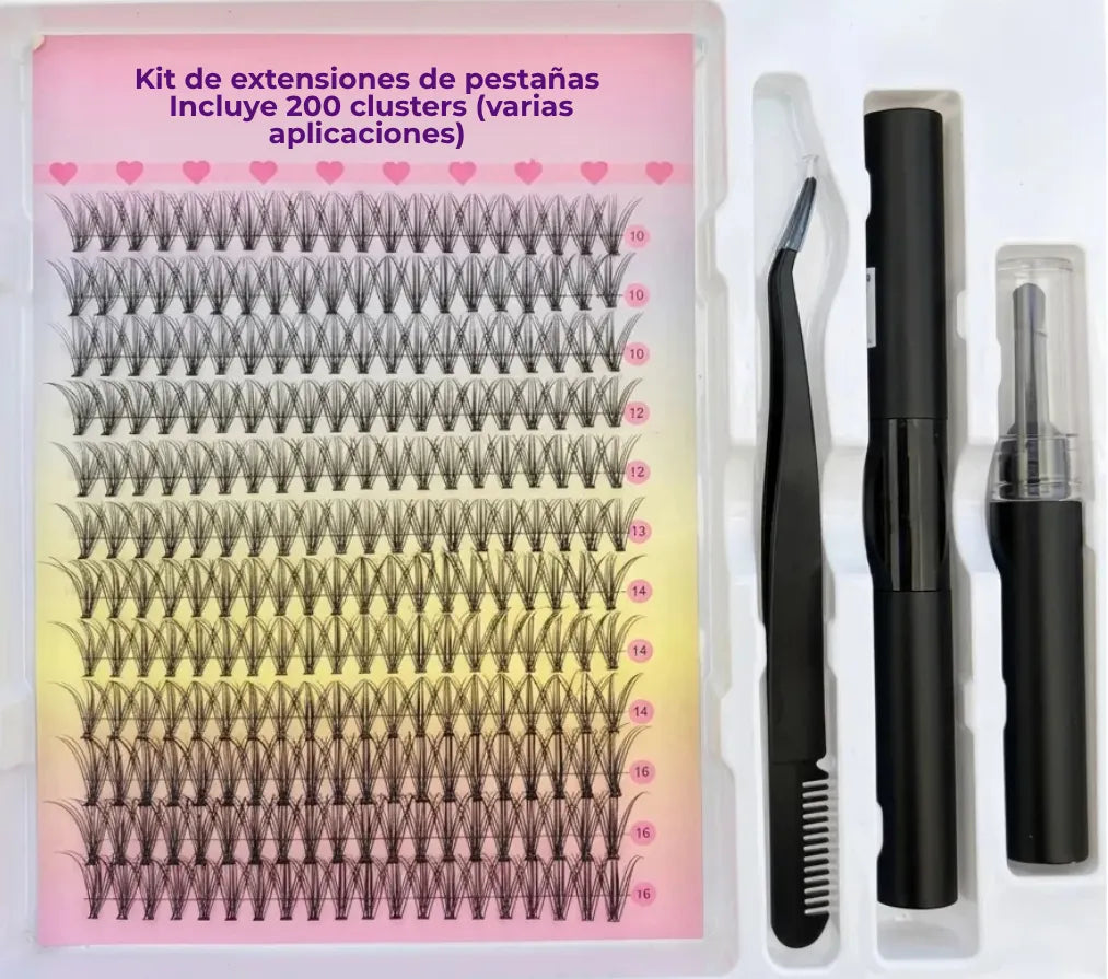 LashPower® - Extensiones de pestañas en casa con efecto profesional de salón