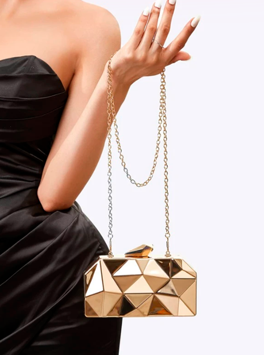 BOLSA ACRÍLICO GEOMÉTRICO + Envío Gratis