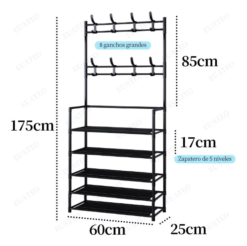 Zapatero Perchero Organizador 4 niveles + ENVÍO GRATIS