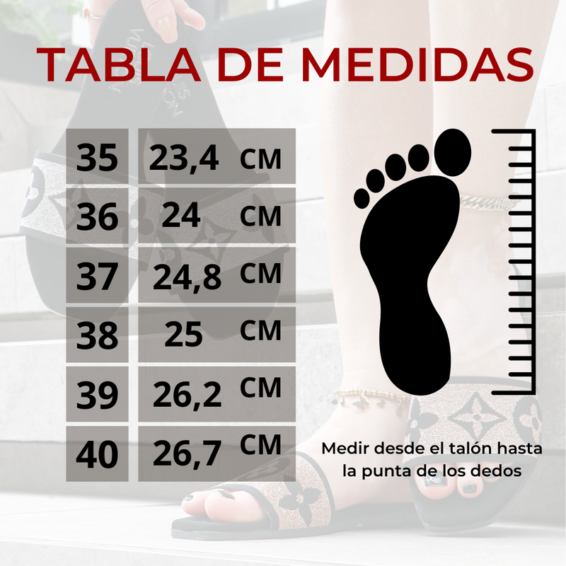 SANDALIA PLANA LV - Envío Gratis