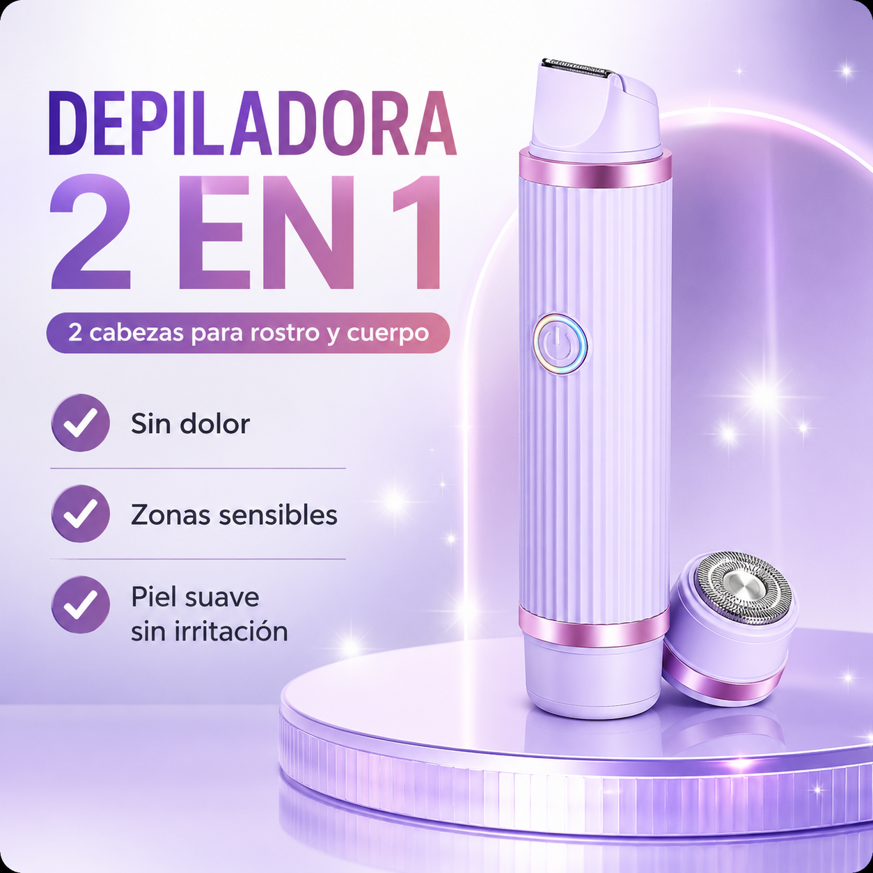 SilkGlide® Depilación Suave 2 en 1