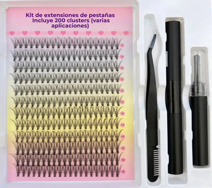 LashPower® - Extensiones de pestañas en casa con efecto profesional de salón